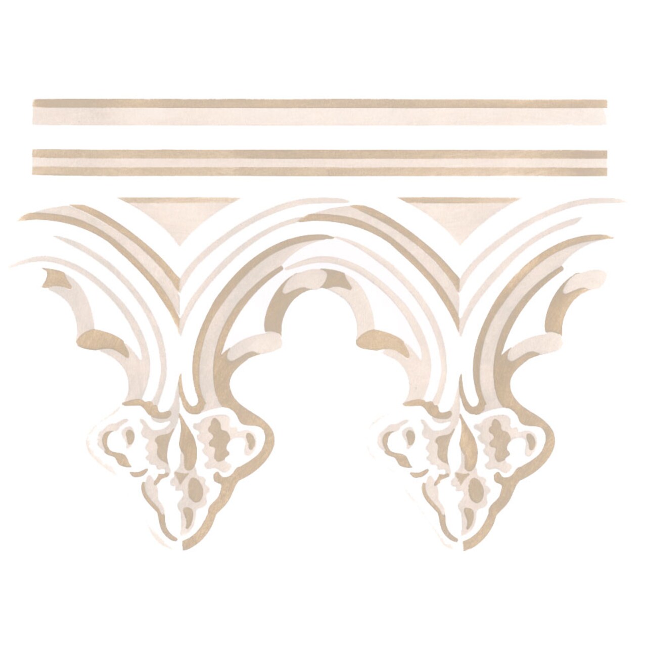 Gothic Molding Wall Stencil | 3291 by Designer Stencils | Reusable Stencils for Painting |